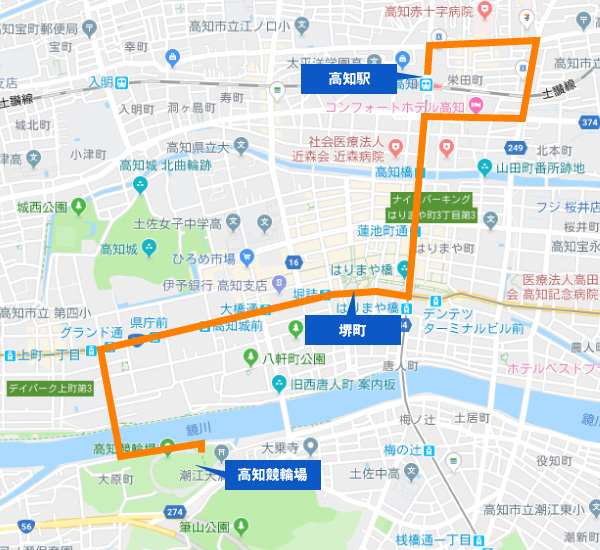 高知記念無料送迎バス(高知駅⇔高知競輪場)のご案内