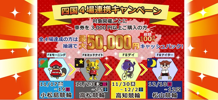 四国4場連携キャンペーン
